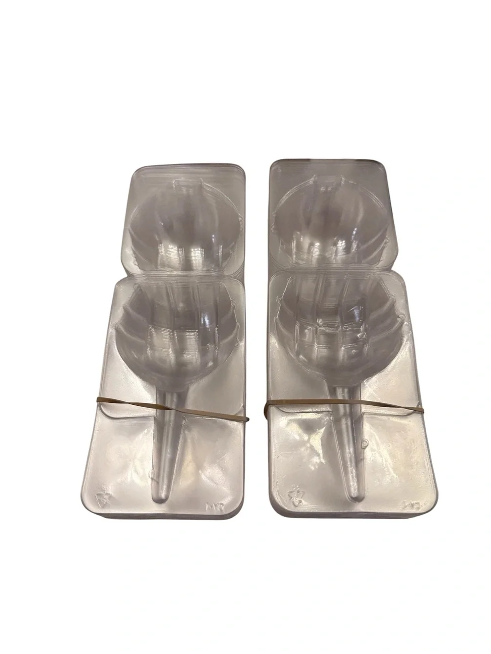 Clear Plastic Disposable Candy Apple Containers, 50 Pack